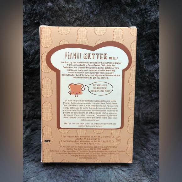 NIB- Too Faced Peanut Butter and Jelly Creamy & Decadent Eye Shadow Collection - Picture 3 of 11